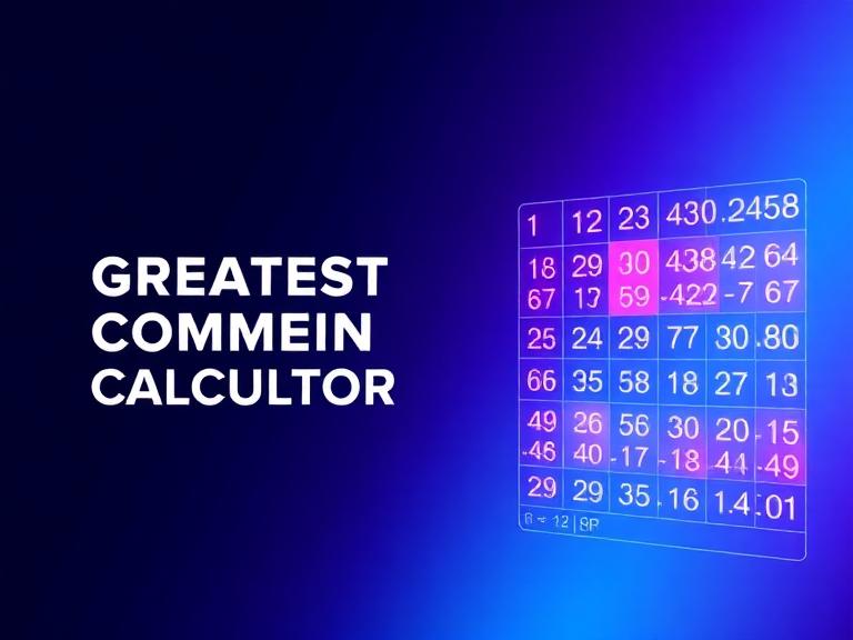 Greatest Common Factor Calculator